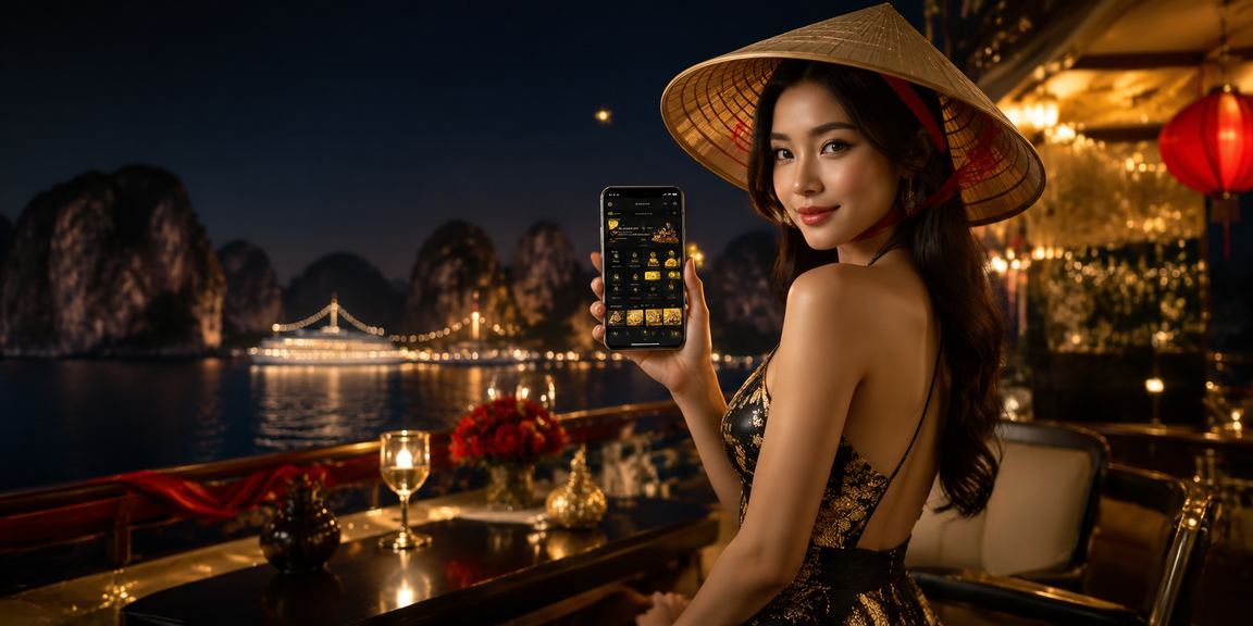 Vịnh Hạ Long nhìn từ du thuyền – khung cảnh thiên nhiên hùng vĩ gắn với trải nghiệm giải trí số hiện đại